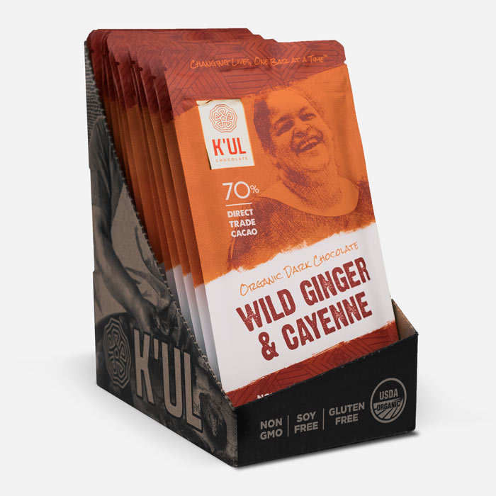 K'ul Chocolate Wild Ginger and Cayenne Bar