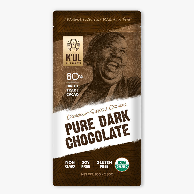 pure dark chocolate